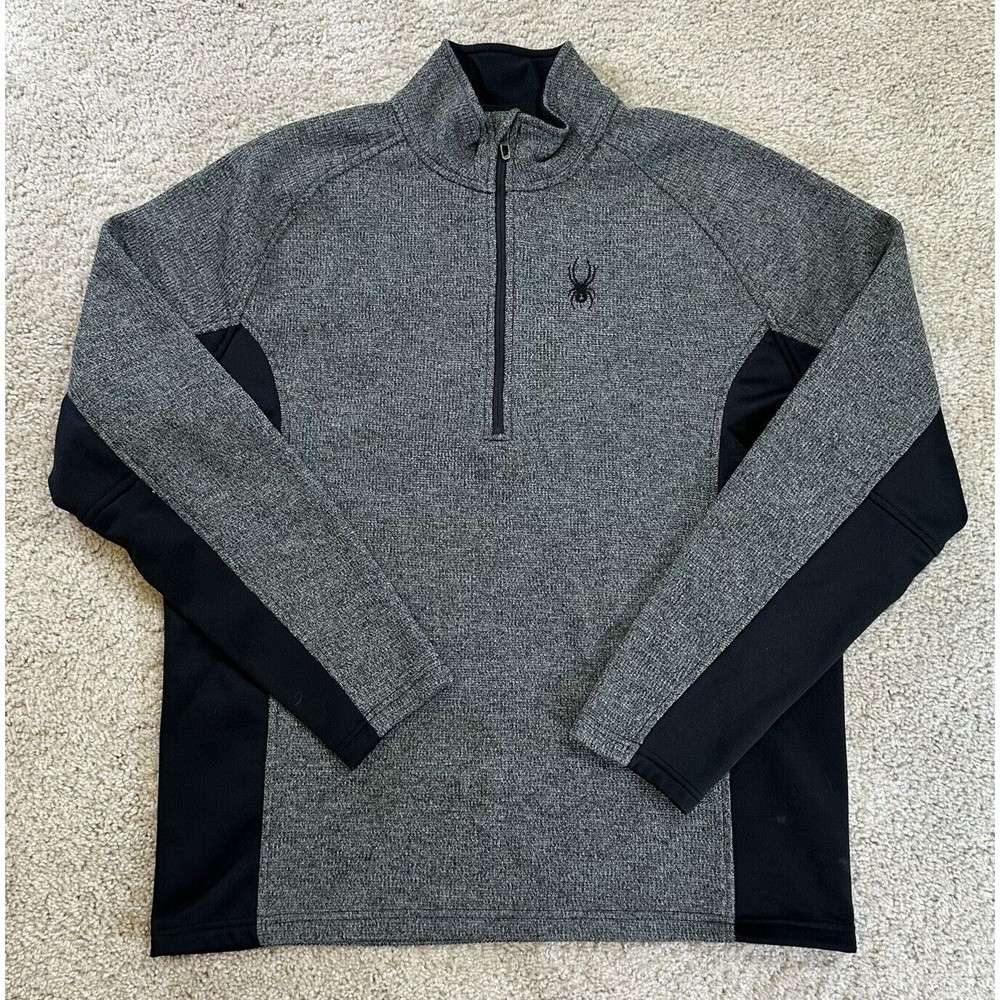 SPYDER Men's Outbound 1/2 Zip Midweight Core Pullover Sweater Men’s XL Gray